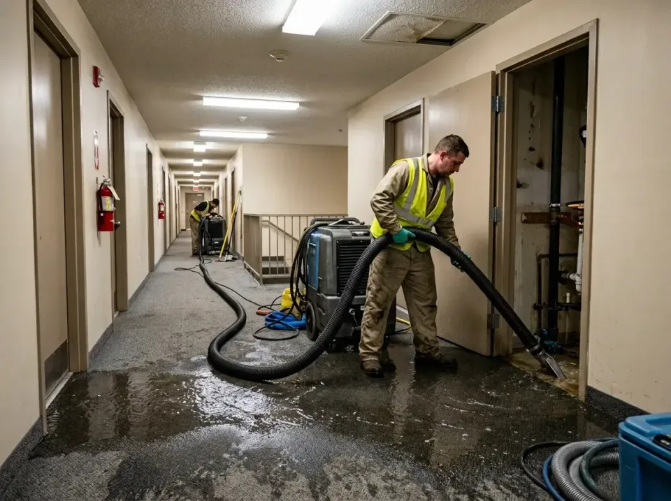 multi-unit-apartment-hallway-f-005 — frequently asked questions, Emergency Burst Pipe Water Extraction & Removal in McKee Ci…